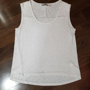 Athleta Breezy Muscle Stripe Tank Sleeveless Casual Shirt Women's Size M